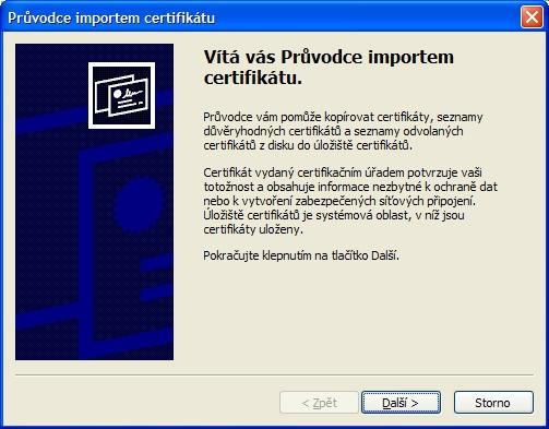 Nyní je zobrazen náhled certifikátu.