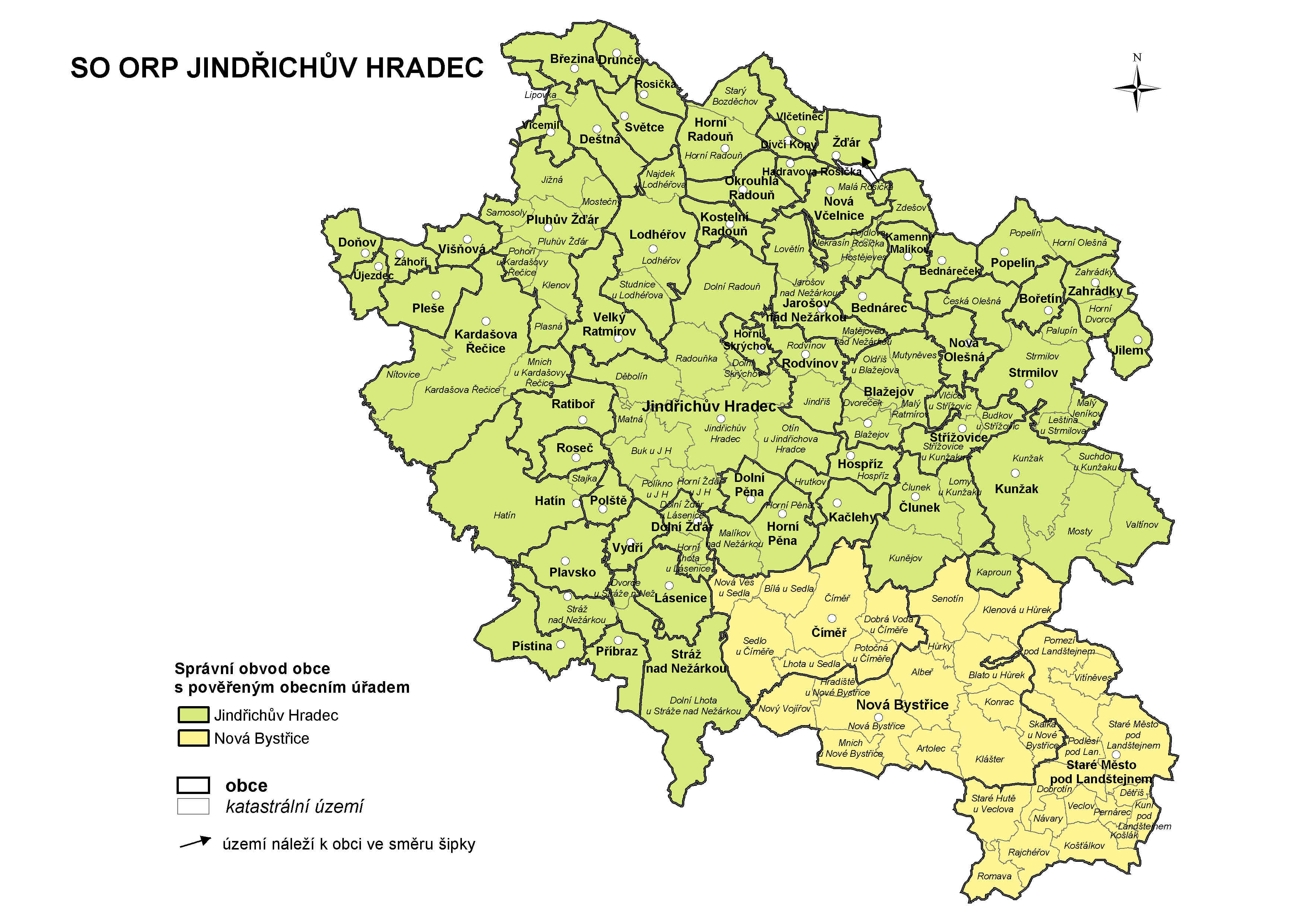 ANALYTICKÁ ČÁST Údaje o regionu Základní údaje o správním obvodu ORP Jindřichův Hradec Území správního obvodu obce s rozšířenou působností Jindřichův Hradec (dále také SO ORP Jindřichův Hradec,