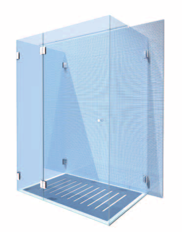 Cremona obojstranné sprchové dvere Dvere sa otvárajú proti sebe. Keď je medzi stenami viac ako 80 cm.