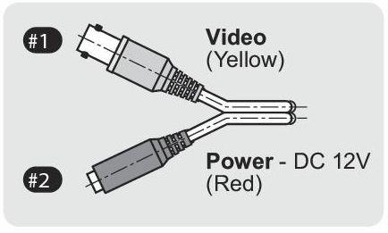 napájení - kabel zakončený napájecím JACK konektorem (power input) připojte k napájecímu zdroji 12V=/požadovaný příkon uveden u každého modelu. Toleranční hodnota 10% (12V±1V=).