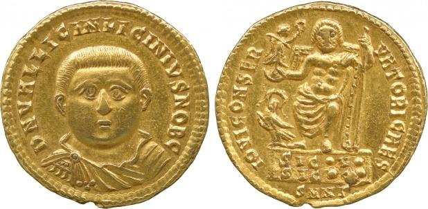 2013), pol. 560 (<http://www.acsearch.info/images/68/676054.jpg>, cit. 18/4/2014) 2. Licinius I. (308 325) follis, 313 315, Siscia, 21 mm, 3.41 g.