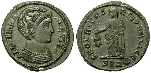 551 (<http://www.acsearch.info/images/69/686016.jpg>, cit. 19/4/2014) 20. Helena ( asi 328) AE 3, 326, Treveri, 19.8 mm, 2.346 g.