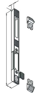 Ščiti in zaporni elementi ključavnic za lesena vrata Ščit utopni za lesena vrata 18 20 Ščit je uporaben pri lesenih vratih, pri katerih je zračnost med vratnim krilom in okvirjem vrat 4 mm.