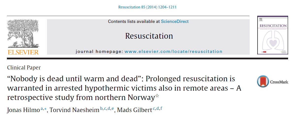 PŘEŽITÍ PO HYPOTERMICKÉ SRDEČNÍ ZÁSTAVĚ Retrospektivní hodnocení (1985 do 2013) - 34 hypotermických srdečních zástav 9 (26,5%) 25 (73,5%), věk 2 73, průměrná teplota při příjmu 24 C (8,9 32 C), ECLS