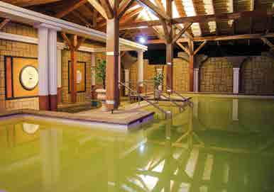 Římské lázně Wellness centrum Římské lázně v antickém stylu je součástí penzionu Energy I a nabízí krytý sedací termální bazén s hydromasážními tryskami, menší venkovní termální bazén (lehátka