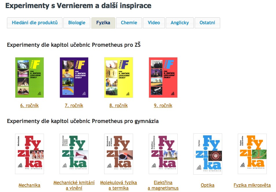 Stránky nabízí v levém panelu vlastní prohledávání obsahu webu. Můžete tak nalézt konkrétní materiál dle své potřeby. Vyzkoušejte si do vyhledávacího pole zadat například klíčové slovo tablet. 1.