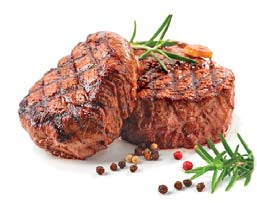 Steakové nože vynikající pro snadné krájení steaků a všech druhů masa.