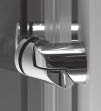 MATRIX Provedení GlassLine MATRIX je charakteristické především potiskem bezpečnostních skel a hranatým tvarem závěsů a úchytů dveří.