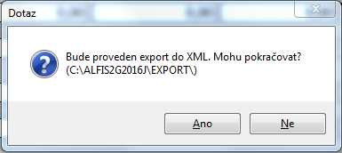 Export dat (XLS, DBF, TXT ) podobně jako v jednotlivých oddílech lze pomocí CTRL+E exportovat data pro další zpracování např.