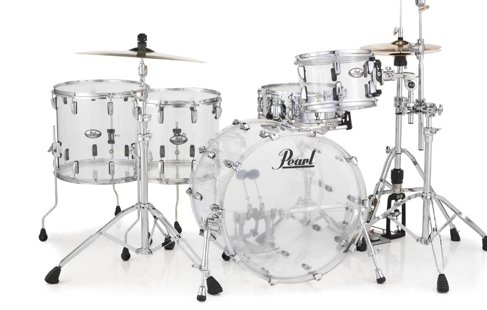 CRYSTAL BEAT jsou zpět! Série CRYSTAL BEAT Akrylové bubny představil Pearl již v r.1973.