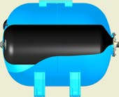 0 DN2 Ø DN1 Ø DN1 AQUACOLD TLAKOVÉ EXPANZNÍ NÁDOBY T = -10 C až +99 C doporučená provozní teplota do +80 C pro vodárenské systémy vyměnitelná membrána z EPDM ve formě vaku závitové připojení barva