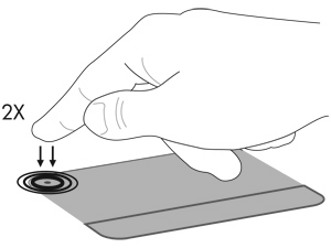 Používanie gest zariadenia TouchPad Posúvanie Zariadenie TouchPad podporuje rôzne gestá zariadenia TouchPad.