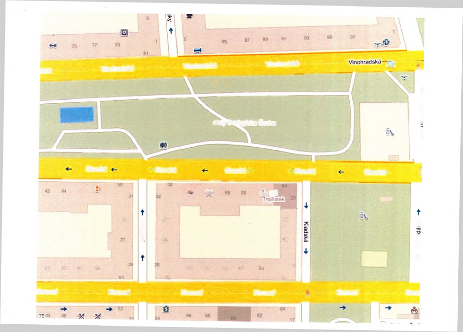 jská ' Vinohradská- -Vinohradská* -Vinohradská -