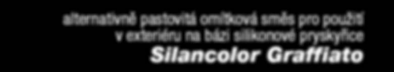 použití v exteriéru na bázi silikonové pryskyřice Silancolor Graffiato probarvená