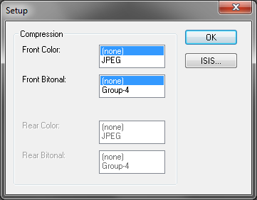 Jako Typ ovladače vyberte možnost ISIS, jako ovladač vyberte KODAK Scanner i4250/i4650/i4850 a klikněte na