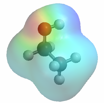 S přihlédnutím k počítačovým modelům molekuly benzenu rozhodněte zda se atom vodíku při reakci odštěpuje ve formě částice: