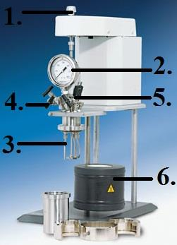 2. PSTUP LABRATRNÍ PRÁCE 2.1 Popis aparatury Hydrogenace 2-methyl-2-pentenalu je prováděna v 50 ml vsádkovém reaktoru značky PARR Instruments. Autokláv (br.