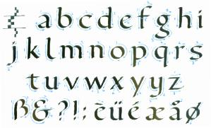 Druhy písma psaná písma Psaná písma jsou písma různých forem a tvarů /podle E. Harrise až 100 forem/, které píšeme do písmové osnovy pomocí pera nebo štětce.