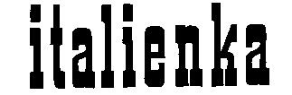 Má vysoké hranaté serify (typický znak tohoto písma), stejné zesílení má tah horizontální, horní i dolní písmový tah a vytváří výrazné vodorovné řádkování.