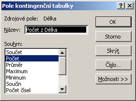 XP (speciální dialog), druhou možností je obdobná specifikace přímo v listu Excelu (2000, XP) tzv.