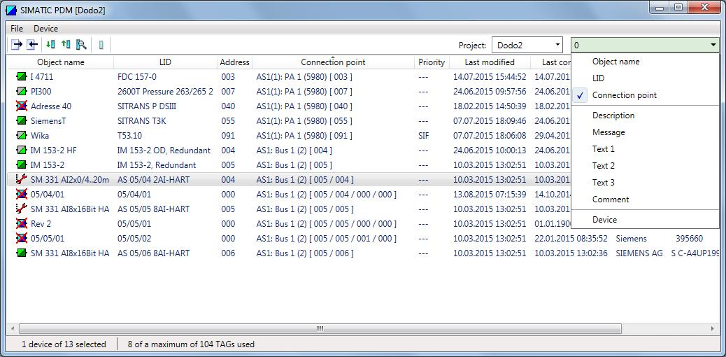 Process Device Manager Integrovaná aplikace v SIMATIC PCS 7 Nové zobrazení