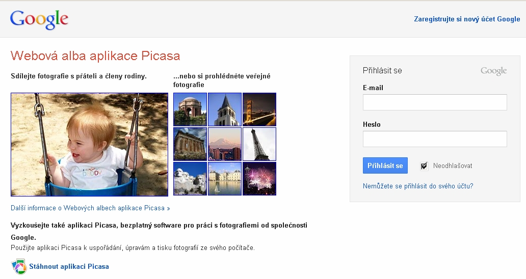 Obrázky na www stránkách Odkazy: ikony text Minimalizace