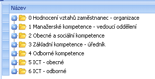 ČLENĚNÍ KOMPETENCÍ Motivace, plnění osobních rozvojových cílů, vztah k úřadu a ke kolegům Připravenost zvládat nové manažerské metody a nástroje, management jako druhá profese (postupně i pro vedoucí