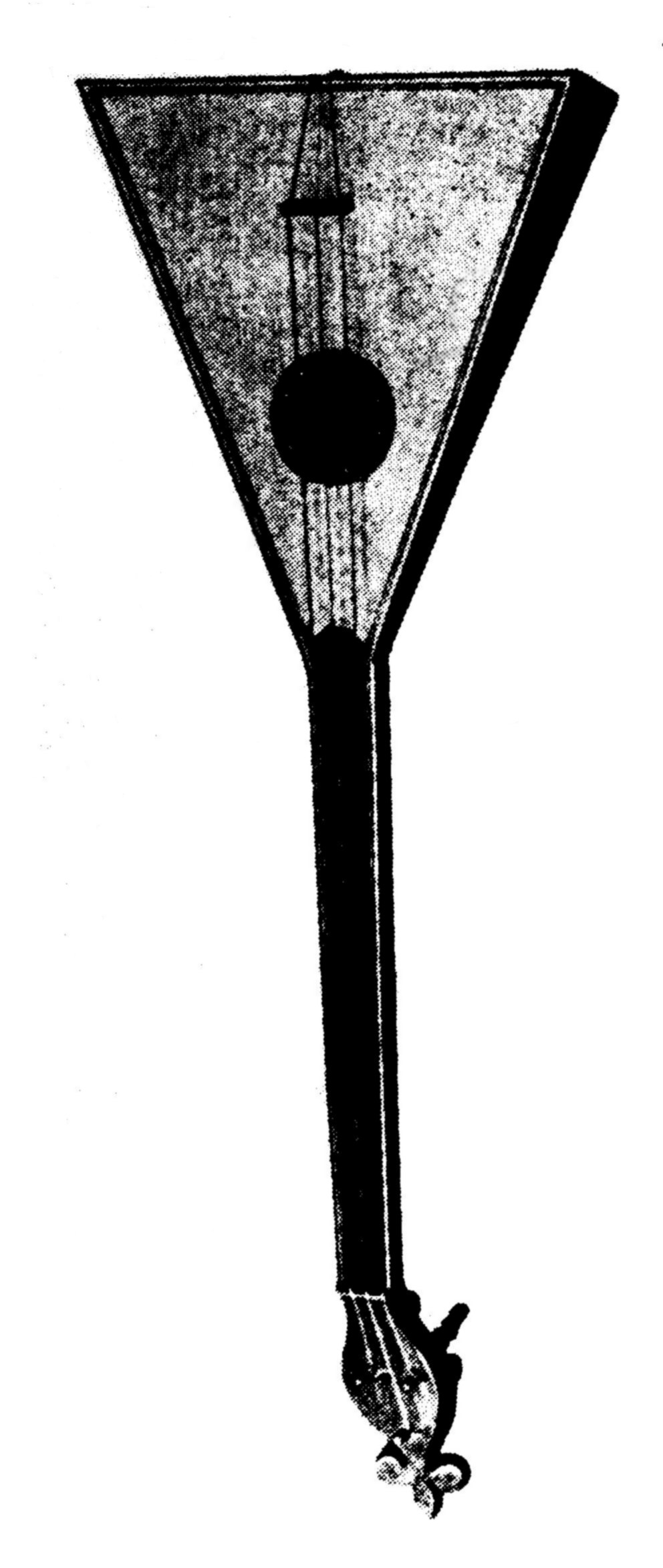 44 Mandolína je typický italský lidový nástroj. Její rezonanční skříňka má tvar mandle a je dlouhá asi 31 cm. Její tykvovitě vyklenuté dno se skládá z 15 javorových nebo palisandrových pásků.