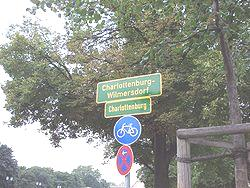Charlottenburg-Wilmersdorf se dělí na sedm lokalit: Charlottenburg