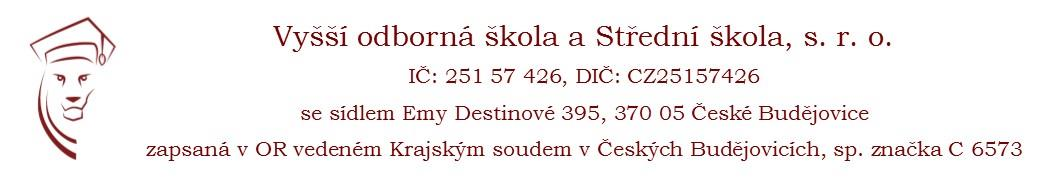 STUDIJNÍ A ZKUŠEBNÍ ŘÁD VOŠ - vnitřní předpis Č. j.: Spisový znak: Skartační znak: Vypracoval: Ing. Zdeňka Dočekalová, ředitelka školy Schválil: Ing.