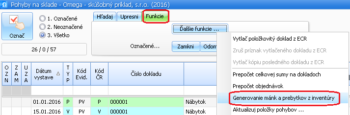 Porovnaním údajov v uvedených dvoch stĺpcoch zistíme rozdiel medzi evidovaným a skutočným stavom.