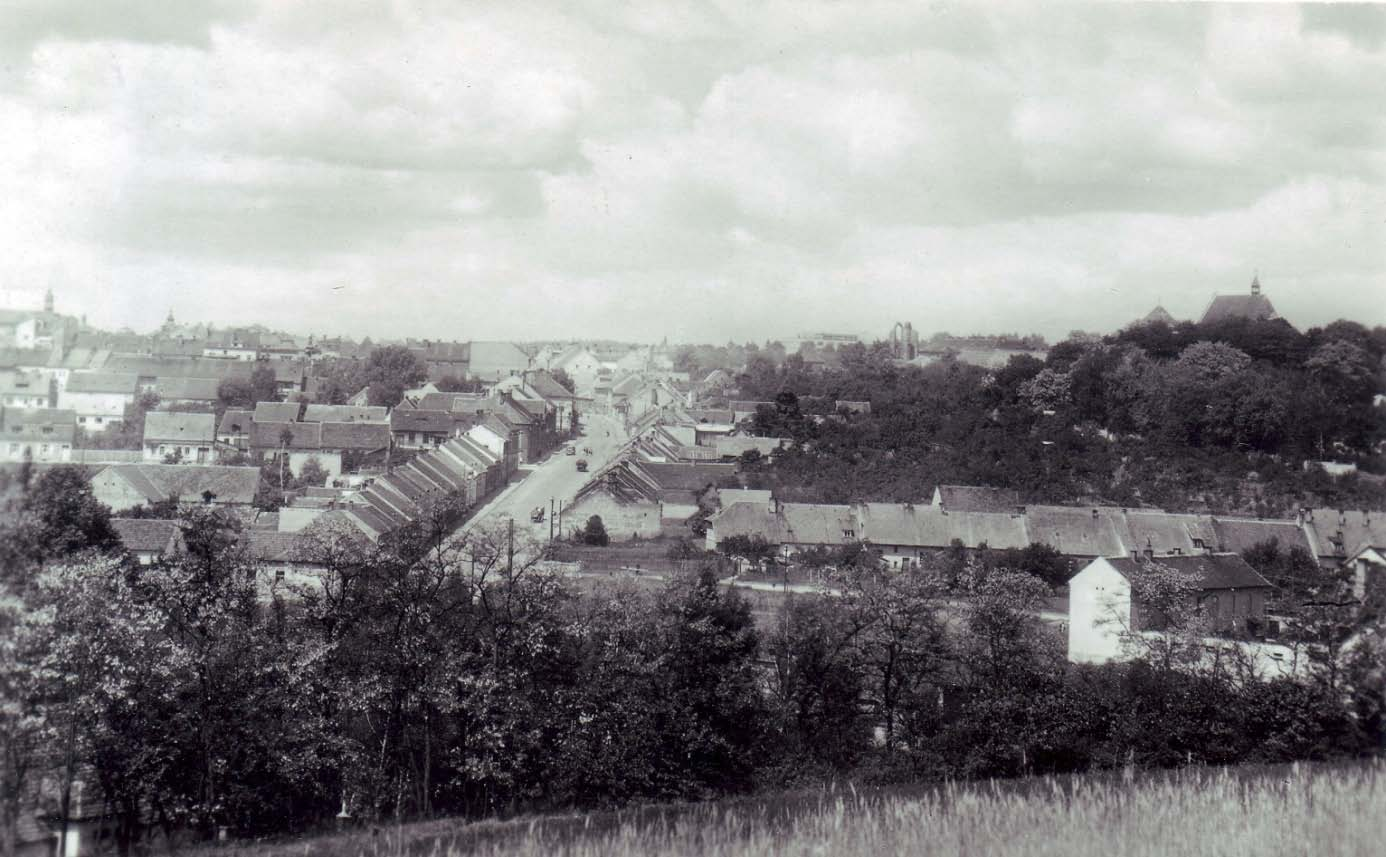 Obr. 14. Pohled na město z vrchu Kavčáku ve 30. letech.