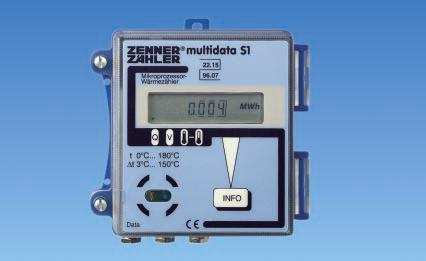 MERAČ TEPLA MULTIDATA kalorimeter je vybavený vstupmi pre prietokomer merača tepla a dvoch vodomerov prepínaním funkčného tlačidla sa zobrazuje 41 funkcií v 4 súboroch ukladanie a ochranu meraných