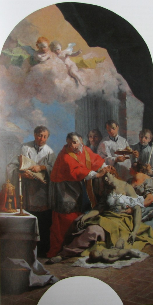 *obr. 1+ C. F. Sambach, Sv. Karel Boromejský utěšuje nemocné morem, kolem 1746, Brno, Moravská Galerie.