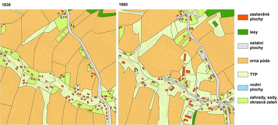 Tab.6: Vývoj počtu obyvatel ve vybraných sídlech na území města Trutnova Obec rok 1930 1950 1961 Babí 533 193 186 Bojiště 459 242 203 Dolní Staré Město 1 335 533 656 Lhota 583 259 219 Libeč 738 400