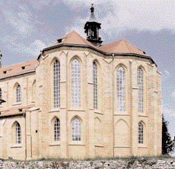 Kladruby (okres Tachov), benediktinský kostel Panny Marie, pfřestavěn v letech 1712 1726 J. Santinim.