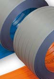 pásy KAD-F jsou podle použití standardně vyráběny v barvách šedá, oranžová (telekomunikace), modrá