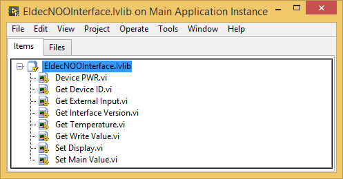 2 Ukázková implementace v LabVIEW Jednou z typických cílových aplikací NOO DLL knihovny je vývojové prostředí LabView.