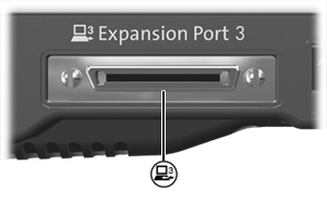 3 Použití rozšiřujícího portu Rozšiřující port na levé straně počítače umožňuje připojení počítače k volitelnému rozšiřujícímu produktu.