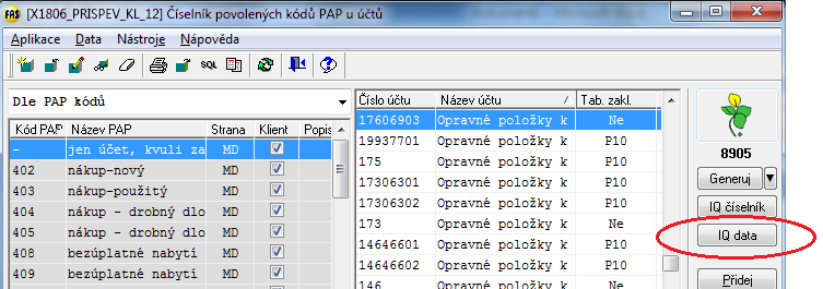 6 Příspěvkové organizace PAP (pomocný analytický přehled) Skupiny účtů pro zásoby Zásoby mají z hlediska účtů obrácenou logiku stran a proto by bylo složité nastavovat PAP v číselníku Tvorby účtů.