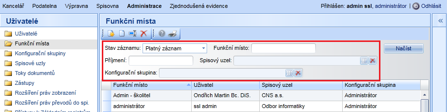 Pokud bude v Parametrech aplikace nastaveno Nepovinné pole, tak na detailu dokumentu (u všech forem dokumentů) nebude pole Počet listů povinné pro vyplnění.