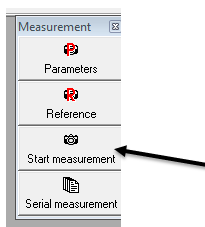 Tuto možnost lze najít jednak v menu Measurement, nebo lze použít rychlejší způsob, a to využitím postranního panelu Measurement, který se