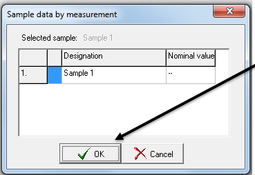 na položku Measurement parameters nacházející se na panelu Edit.