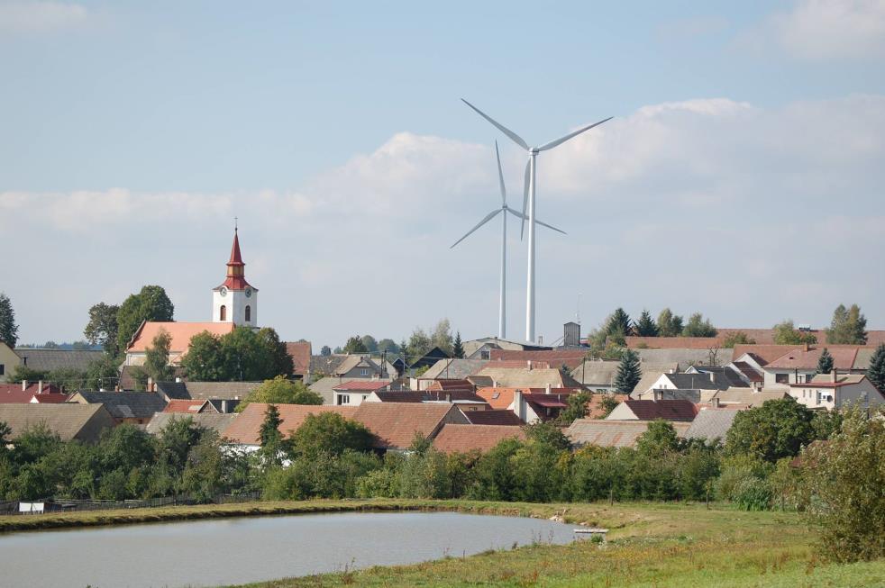 Ukázka posouzení záměru výstavby větrné elektrárny na krajinný ráz VTE (větrná elektrárna) v