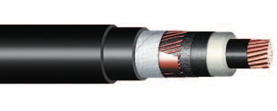 22-CXEKVCEY Silové kabely s izolací ze zesítěného polyetylenu Medium Voltage Cables with XLPE Insulation Standard PN 05/96 8 7 6 5 4 3 2 1 Konstrukce: Design: 1 Měděné jádro Copper conductor 3