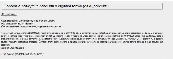 ortofoto barevné, data ze skenování ÚAZK archiválie, služba