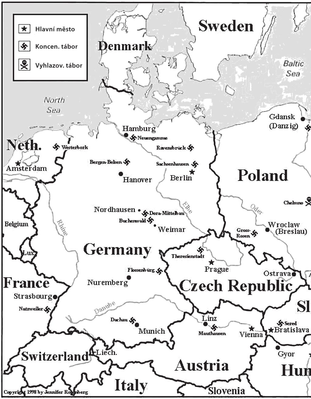 Mapa nacistických