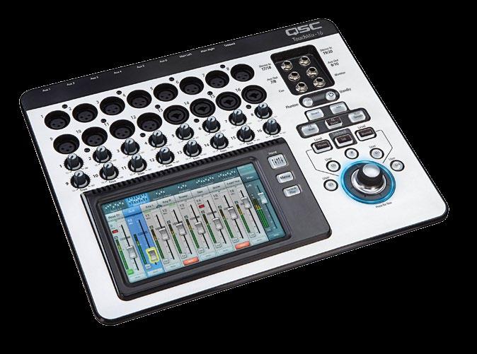 U řady TouchMix je pro každého zvukového mistra připravena kompletní baterie prostředků pro zpracování zvuku, zahrnující plně parametrický čtyřpásmový ekvalizér doplněný o nezávislé individuálně