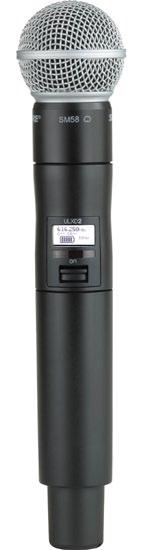 Přijímač ULX-D4D: Počet audio kanálů: 2; Konstrukce: diverzitní; Podsvícený displej; Gain: -18 až +42dB (1dB krok) Funkce Audio Summing (možnost smíchání kanálů do společného výstupu) Funkce Bodypack