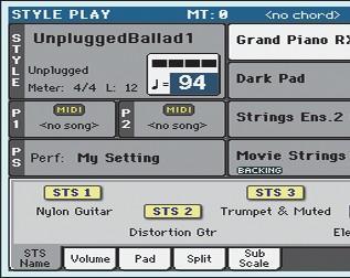 To je skvělé pro zpěváky a kytarové hráče, pokud ví, že jestliže standardní MIDI soubor nebo MP3 obsahuje texty a akordy, mohou je vidět na displeji.